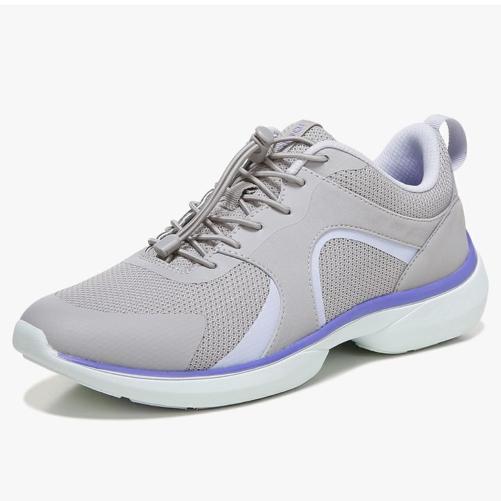 Vionic Olessa Supportive Walking/Athletic Shoe in Grey/Amethyst, Size 6.5. New!